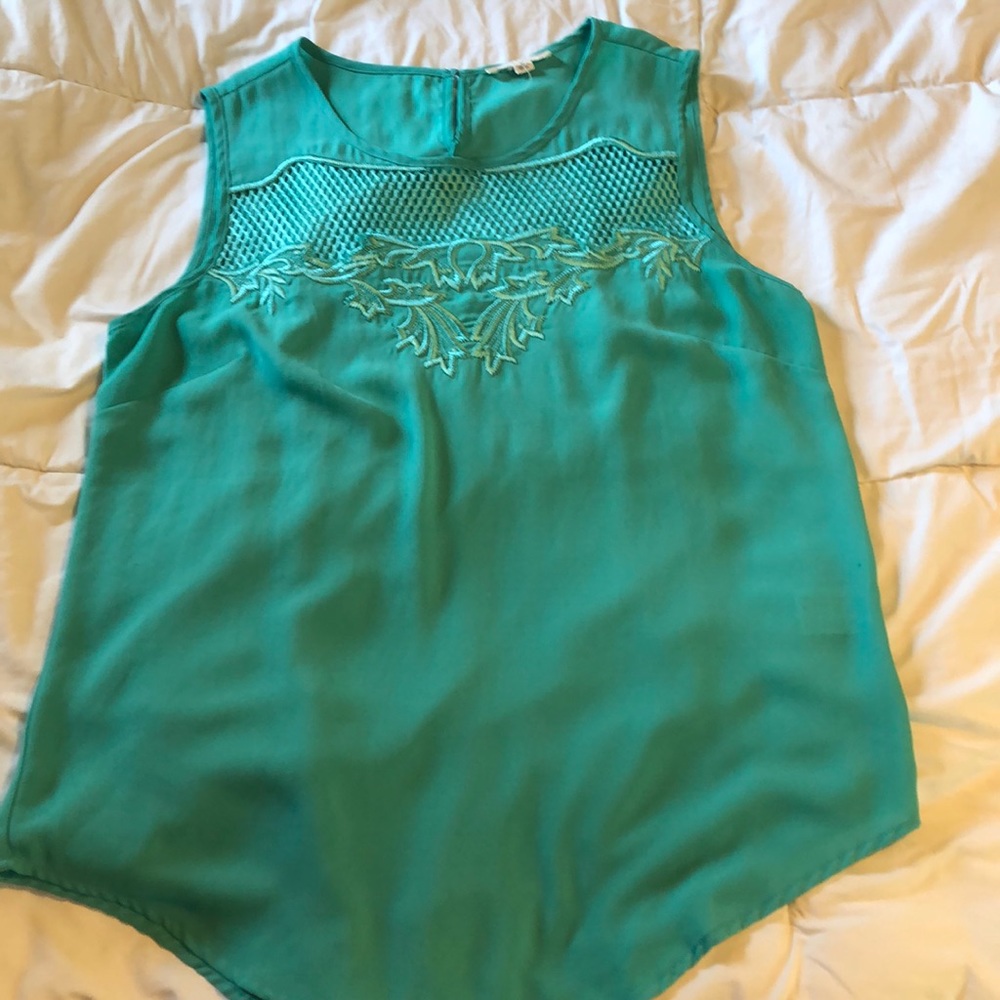Stitch Fix Embroidered tank top blouse